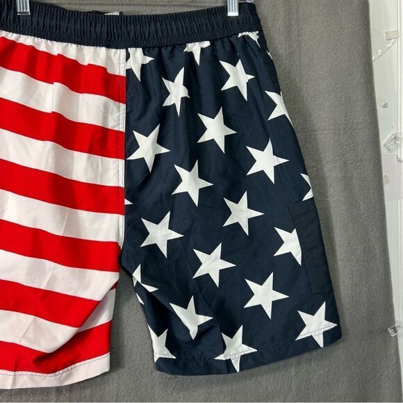 US Polo Ralph Lauren  Swim Trunk Short Mens M American Flag Star Stripe - Picture 6 of 16